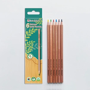 7" 6pcs Natural body color pencil